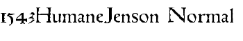 1543HumaneJenson Normal font