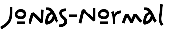 Jonas-Normal font