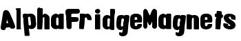 AlphaFridgeMagnets font