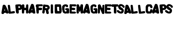 AlphaFridgeMagnetsAllCaps font