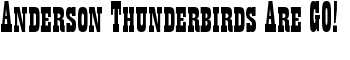 download Anderson Thunderbirds Are GO! font