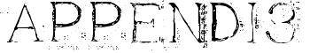 APPENDI3 font
