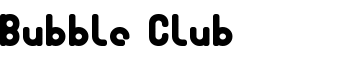 Bubble Club font