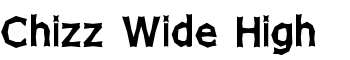 download Chizz Wide High font