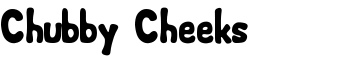 download Chubby Cheeks font