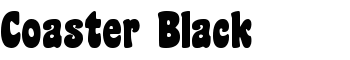 download Coaster Black font