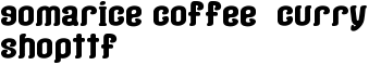 download gomarice coffee  curry shopttf font