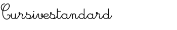 download Cursivestandard font