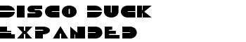 Disco Duck Expanded font