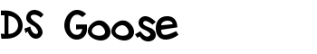 download DS Goose font