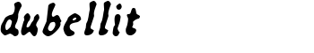 dubellit font