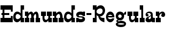 Edmunds-Regular font