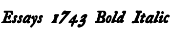 download Essays 1743 Bold Italic font