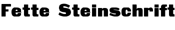 download Fette Steinschrift font