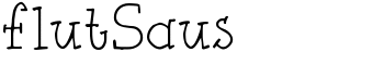 flutSaus font