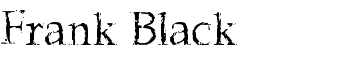 download Frank Black font