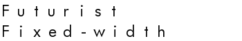 download Futurist Fixed-width font