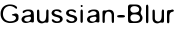 download Gaussian-Blur font