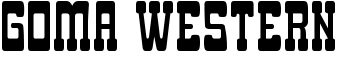 download Goma Western font