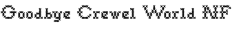download Goodbye Crewel World NF font