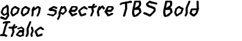 download goon spectre TBS Bold Italic font