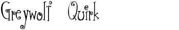 Greywolf Quirk font