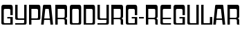 GyparodyRg-Regular font