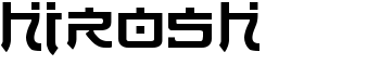 download Hirosh font