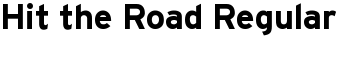 downloadHit the Road Regular font