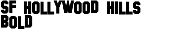 download SF Hollywood Hills Bold font