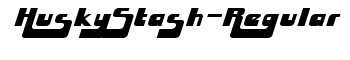 HuskyStash-Regular font