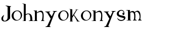 download Johnyokonysm font