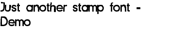 download Just another stamp font - Demo font