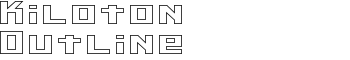 download Kiloton Outline font