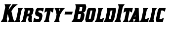 Kirsty-BoldItalic font