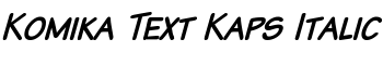 Komika Text Kaps Italic font