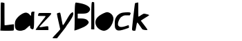 LazyBlock font