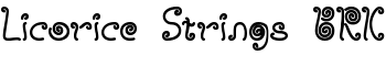 Licorice Strings BRK font