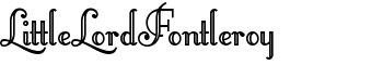 download LittleLordFontleroy font