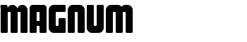Magnum font