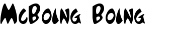 McBoing Boing font