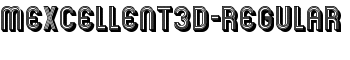Mexcellent3D-Regular font