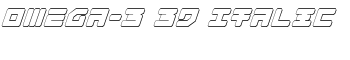 downloadOmega-3 3D Italic font