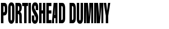 download Portishead Dummy font