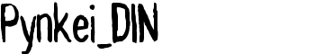 Pynkei_DIN font