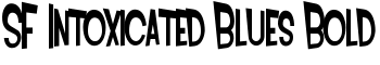 SF Intoxicated Blues Bold font