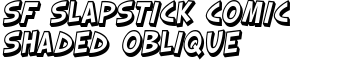 download SF Slapstick Comic Shaded Oblique font