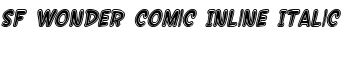 SF Wonder Comic Inline Italic font