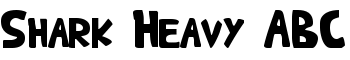 Shark Heavy ABC font