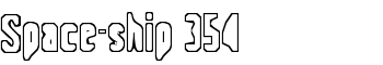 download Space-ship 354 font